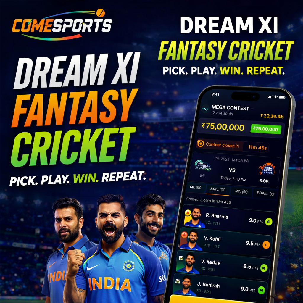 Come Cric App IPL and live lineup timing